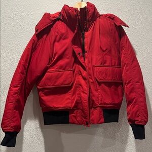 Everlane - Red Bomber Puffer Jacket